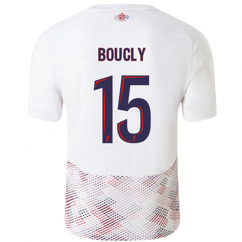 Danxen Hombre Camiseta Maite Boucly #15 Blanco Azul Real 2ª Equipación 2024/25 La Camisa