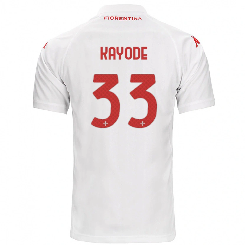 Danxen Hombre Camiseta Michael Kayode #33 Blanco 2ª Equipación 2024/25 La Camisa