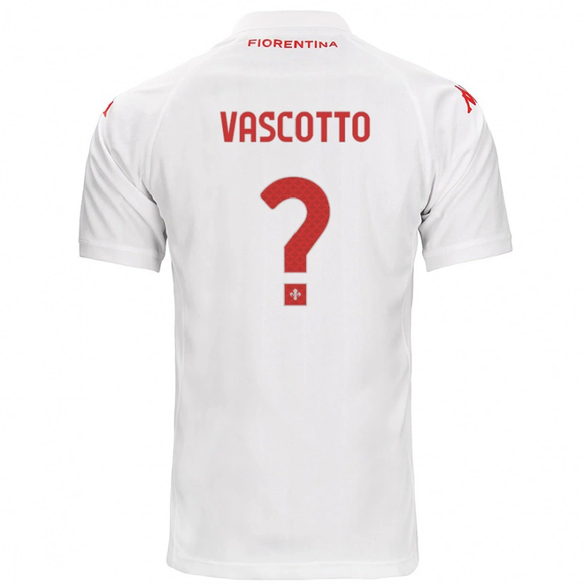 Danxen Hombre Camiseta Edoardo Vascotto #0 Blanco 2ª Equipación 2024/25 La Camisa
