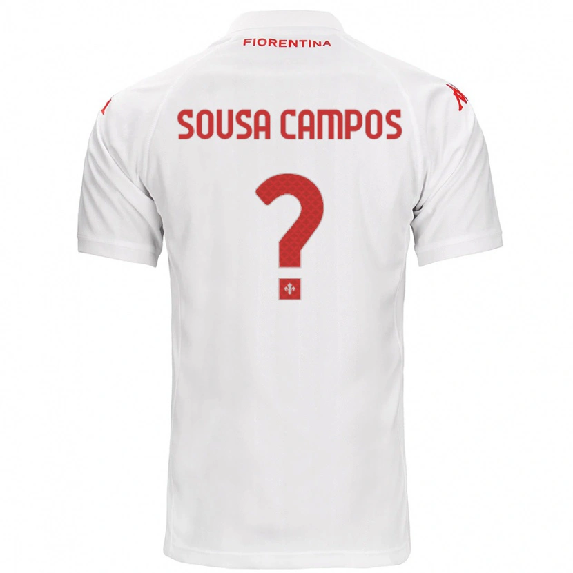 Danxen Hombre Camiseta Matteo Sousa Campos #0 Blanco 2ª Equipación 2024/25 La Camisa