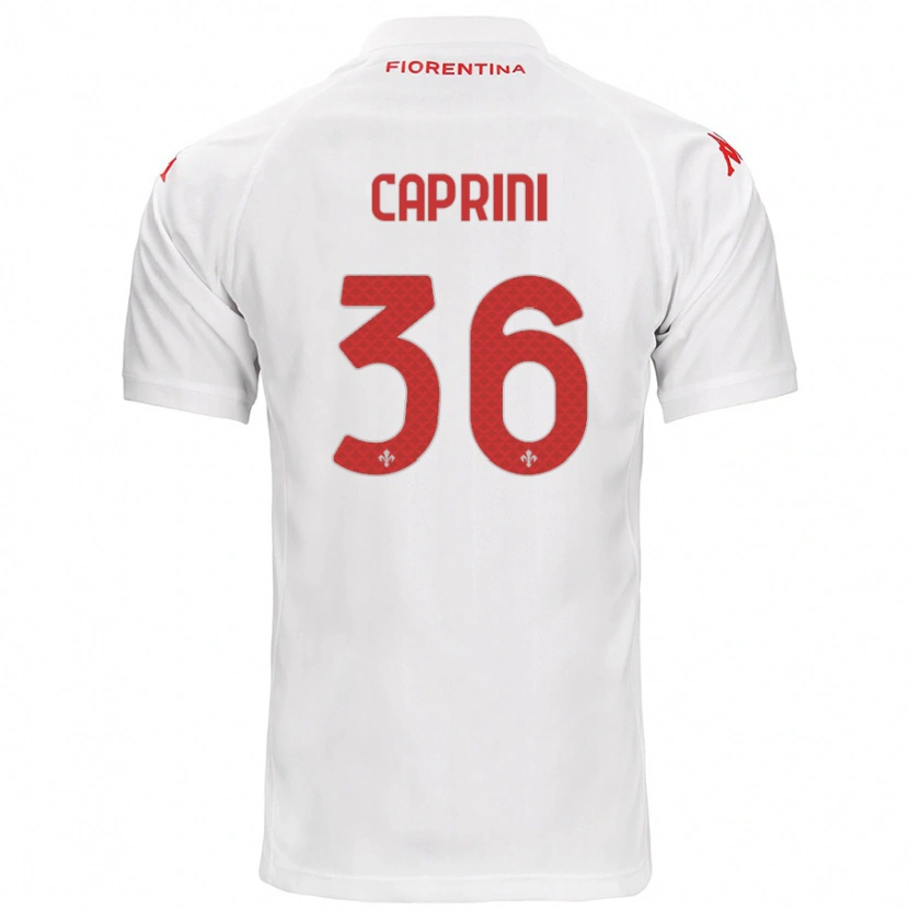 Danxen Hombre Camiseta Maat Daniel Caprini #36 Blanco 2ª Equipación 2024/25 La Camisa