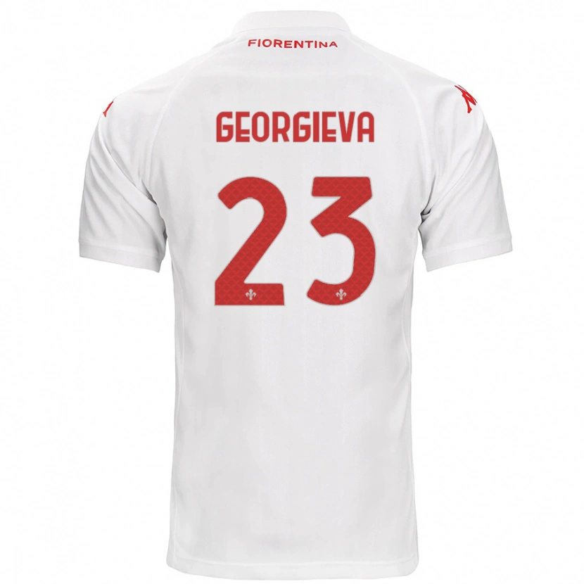 Danxen Hombre Camiseta Marina Georgieva #23 Blanco 2ª Equipación 2024/25 La Camisa
