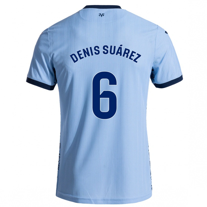 Danxen Hombre Camiseta Denis Suárez #6 Azul Cielo 2ª Equipación 2024/25 La Camisa