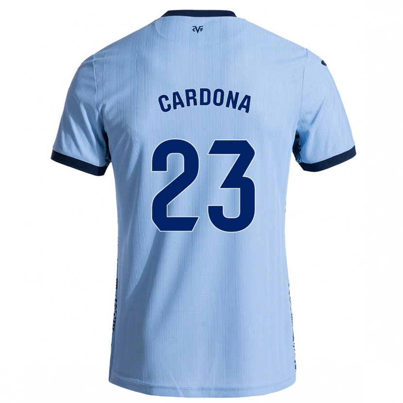 Danxen Hombre Camiseta Sergi Cardona #23 Azul Cielo 2ª Equipación 2024/25 La Camisa