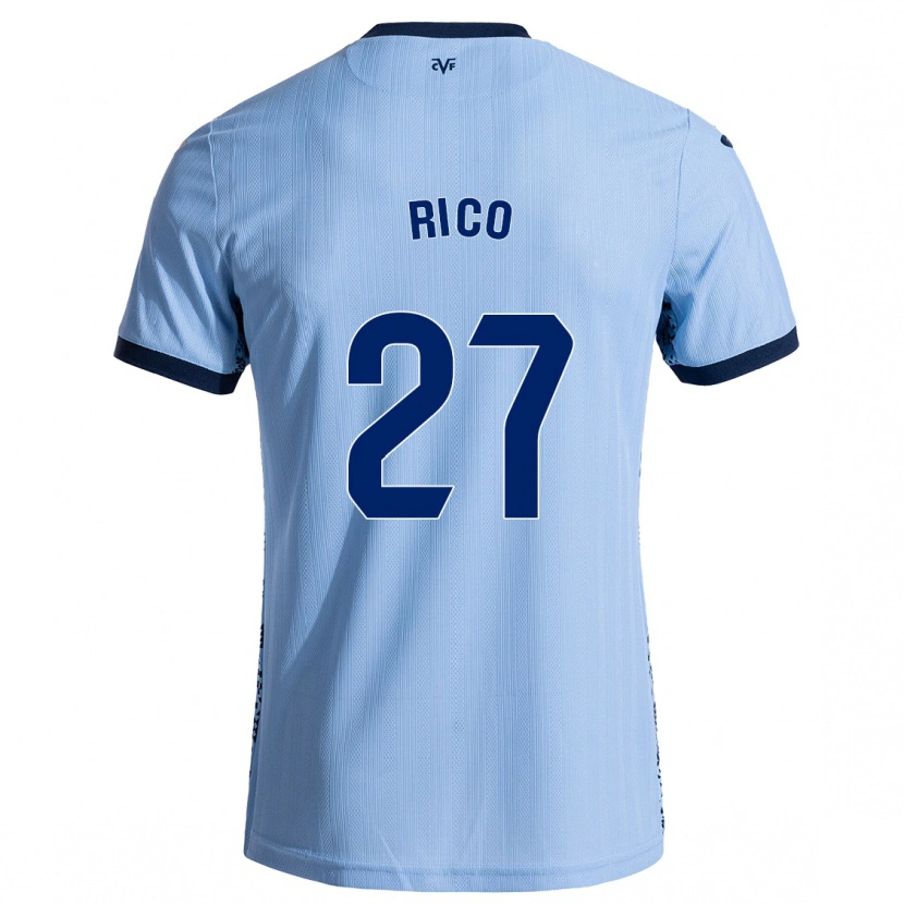 Danxen Hombre Camiseta Vera Rico #27 Azul Cielo 2ª Equipación 2024/25 La Camisa
