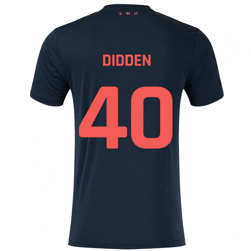 Danxen Hombre Camiseta Matisse Didden #40 Negro Rojo 2ª Equipación 2024/25 La Camisa