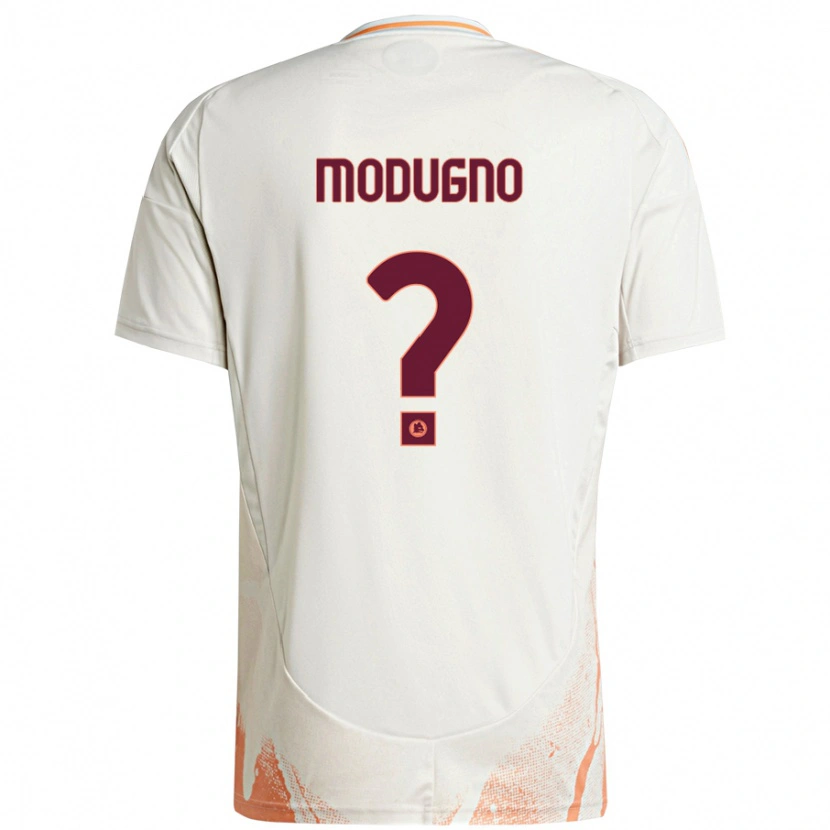 Danxen Hombre Camiseta Emanuele Modugno #0 Crema Blanco Naranja 2ª Equipación 2024/25 La Camisa