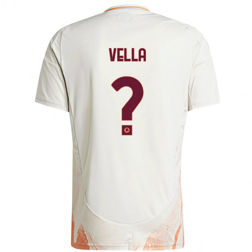Danxen Hombre Camiseta Tancredi Vella #0 Crema Blanco Naranja 2ª Equipación 2024/25 La Camisa