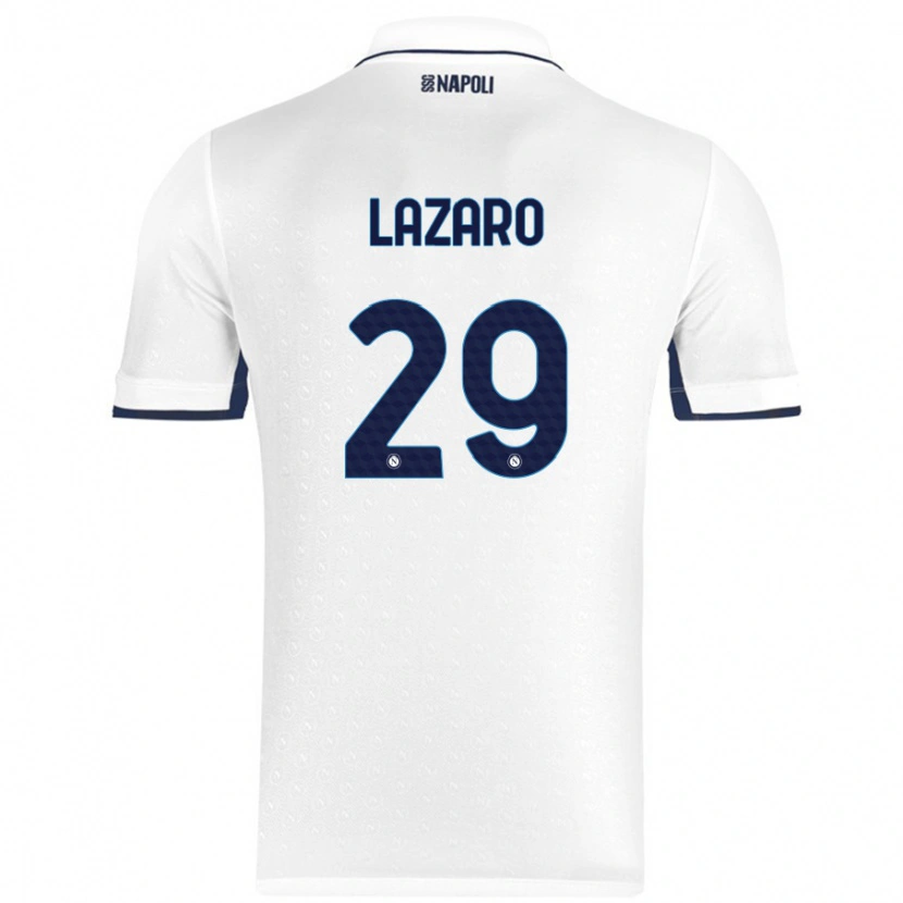 Danxen Hombre Camiseta Paloma Lázaro #29 Blanco Azul Real 2ª Equipación 2024/25 La Camisa
