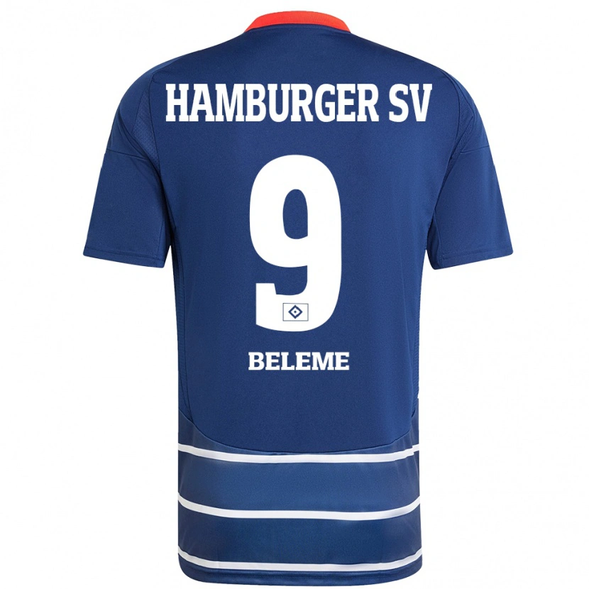 Danxen Hombre Camiseta Daouda Beleme #9 Azul Oscuro 2ª Equipación 2024/25 La Camisa