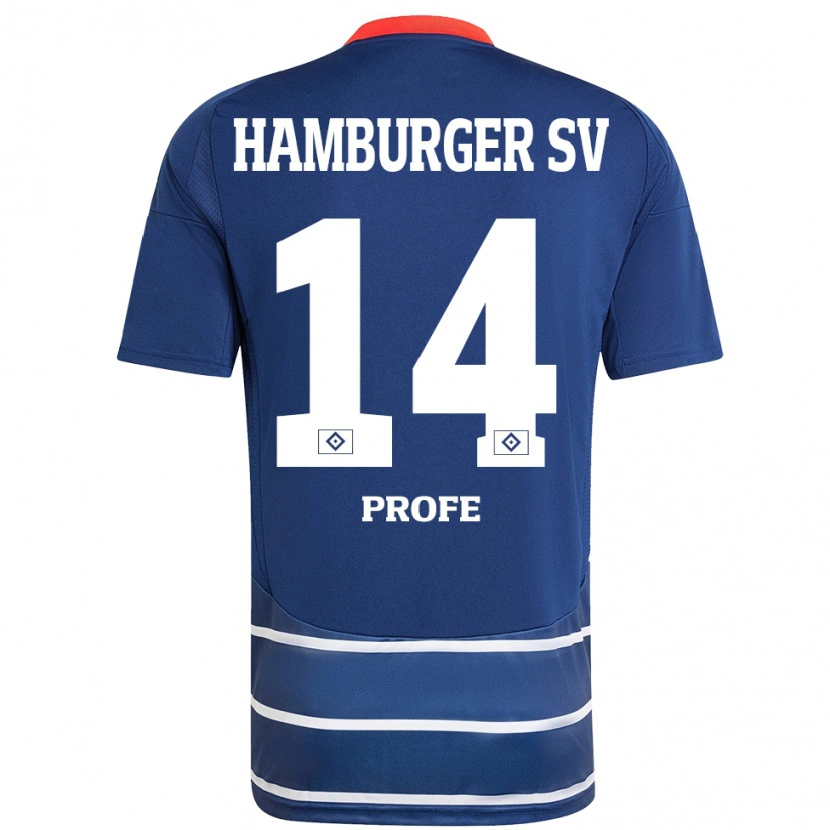 Danxen Hombre Camiseta Sophie Profé #14 Azul Oscuro 2ª Equipación 2024/25 La Camisa