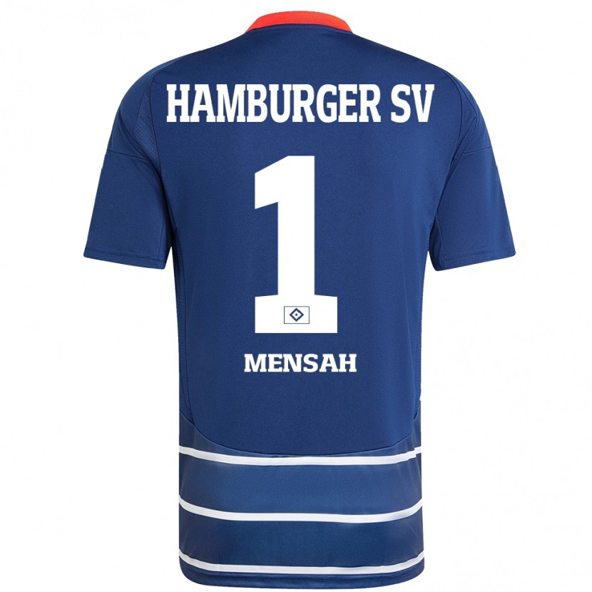 Danxen Hombre Camiseta Steven Mensah #1 Azul Oscuro 2ª Equipación 2024/25 La Camisa