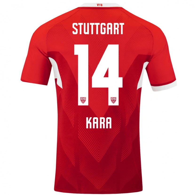 Danxen Hombre Camiseta Semih Kara #14 Rojo Blanco 2ª Equipación 2024/25 La Camisa