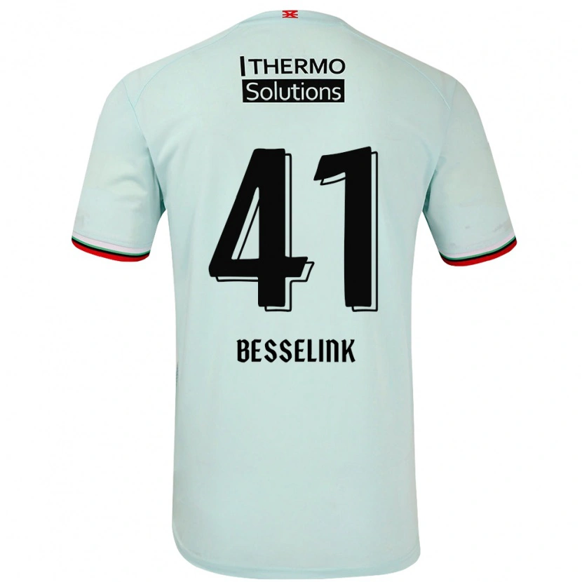 Danxen Hombre Camiseta Gijs Besselink #41 Verde Claro 2ª Equipación 2024/25 La Camisa
