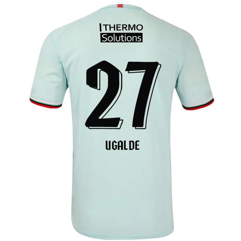Danxen Hombre Camiseta Manfred Ugalde #27 Verde Claro 2ª Equipación 2024/25 La Camisa