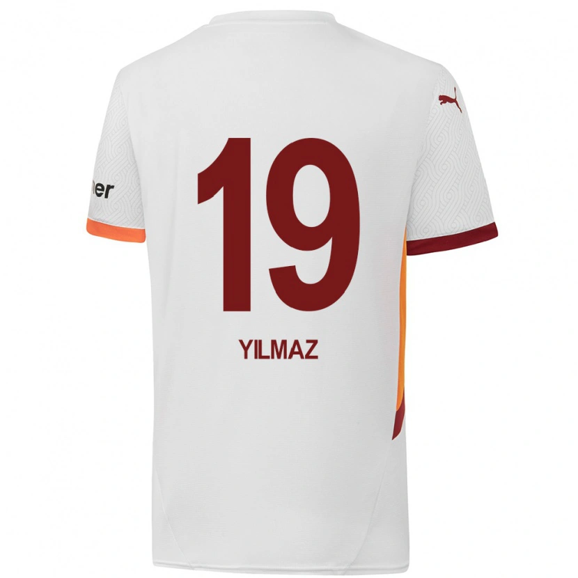 Danxen Hombre Camiseta Zehra Yılmaz #19 Blanco Amarillo Rojo 2ª Equipación 2024/25 La Camisa