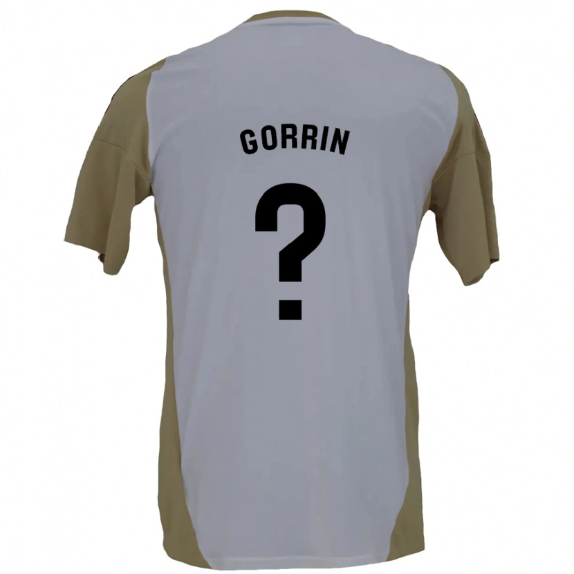 Danxen Hombre Camiseta Ale Gorrin #0 Marrón Blanco 2ª Equipación 2024/25 La Camisa