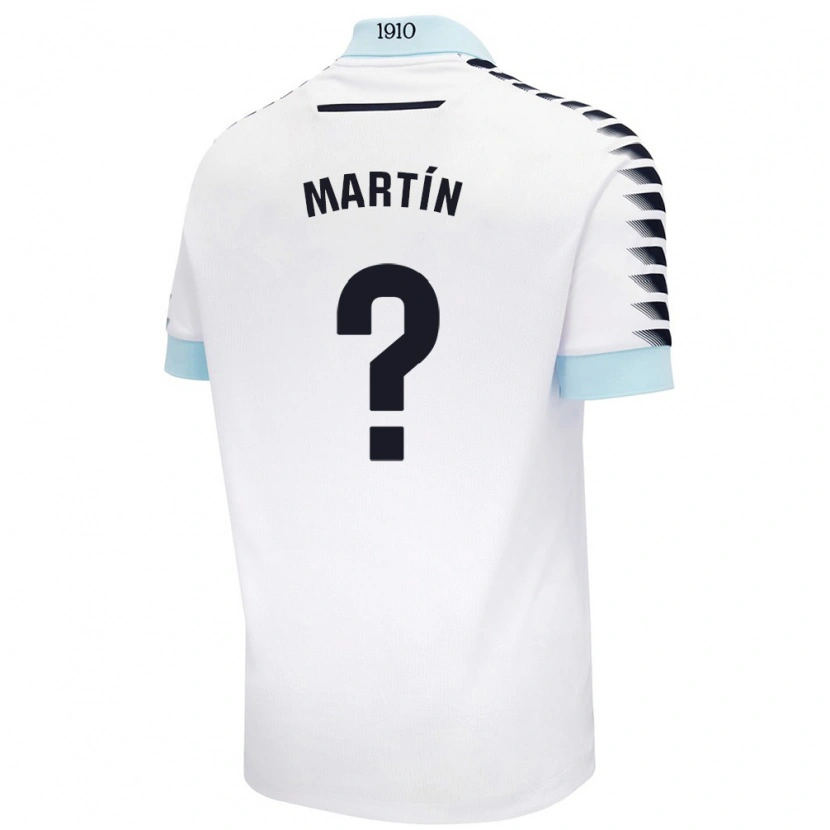 Danxen Hombre Camiseta Ismael Martín #0 Blanco Azul 2ª Equipación 2024/25 La Camisa