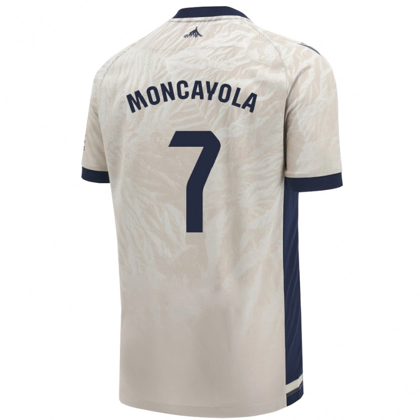 Danxen Hombre Camiseta Jon Moncayola #7 Gris Claro 2ª Equipación 2024/25 La Camisa