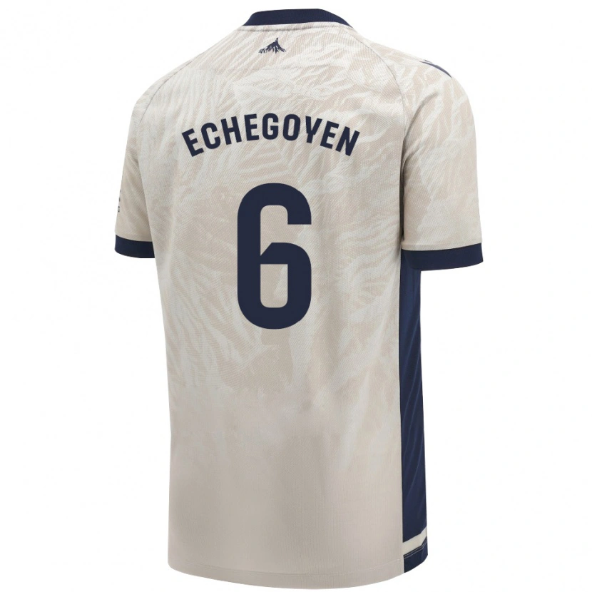 Danxen Hombre Camiseta Mauro Echegoyen #6 Gris Claro 2ª Equipación 2024/25 La Camisa