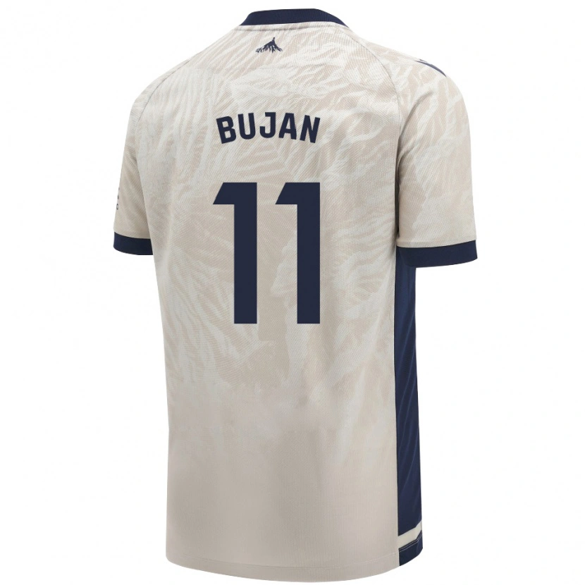 Danxen Hombre Camiseta Unai Buján #11 Gris Claro 2ª Equipación 2024/25 La Camisa