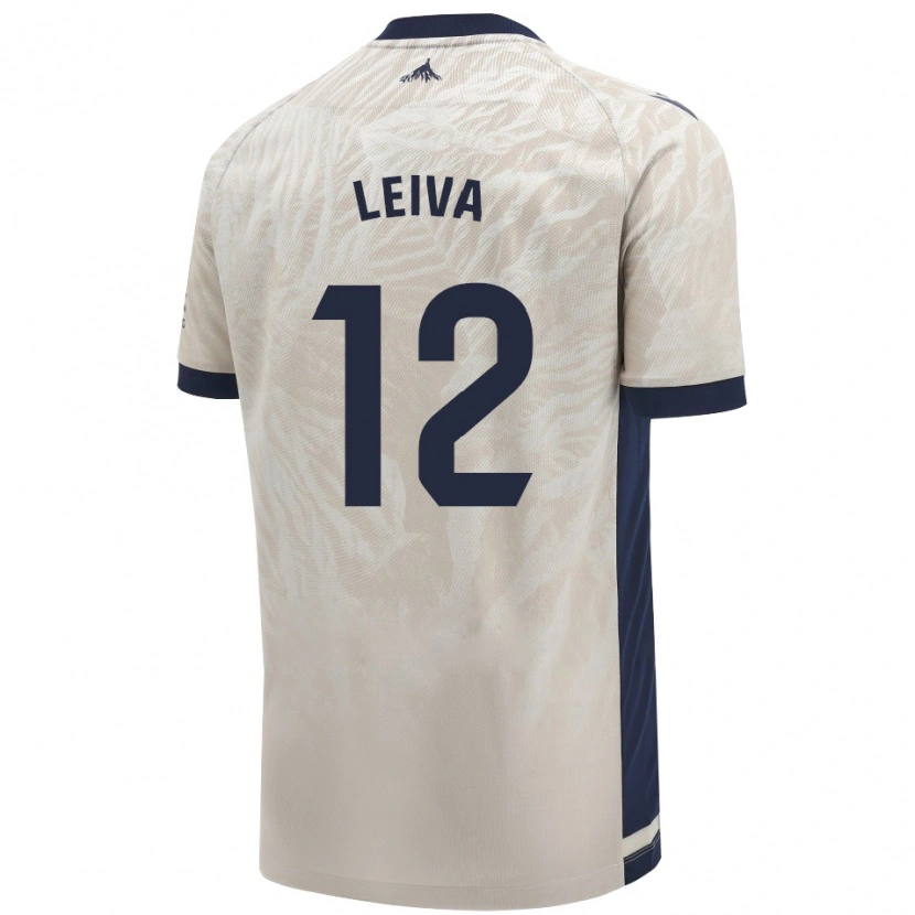 Danxen Hombre Camiseta Álvaro Leiva #12 Gris Claro 2ª Equipación 2024/25 La Camisa