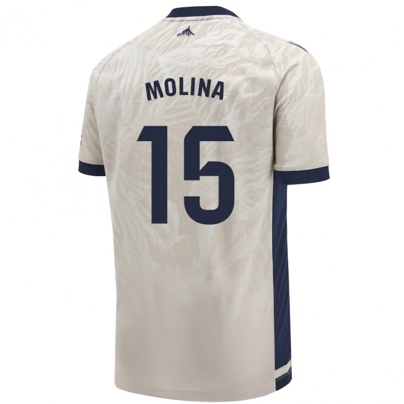 Danxen Hombre Camiseta Guillem Molina #15 Gris Claro 2ª Equipación 2024/25 La Camisa