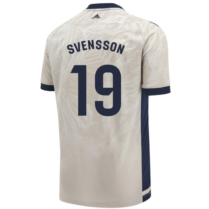 Danxen Hombre Camiseta Max Svensson #19 Gris Claro 2ª Equipación 2024/25 La Camisa