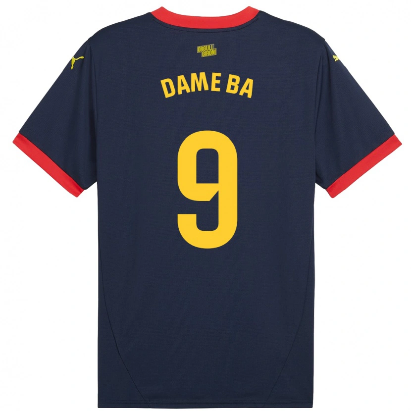 Danxen Hombre Camiseta Papa Dame Ba #9 Azul Marino Rojo 2ª Equipación 2024/25 La Camisa
