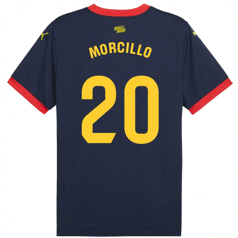 Danxen Hombre Camiseta Luis Morcillo #20 Azul Marino Rojo 2ª Equipación 2024/25 La Camisa