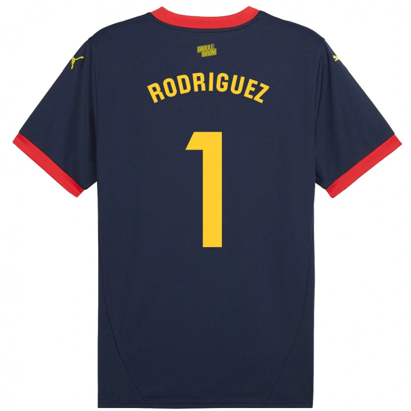 Danxen Hombre Camiseta Maria Rodríguez #1 Azul Marino Rojo 2ª Equipación 2024/25 La Camisa