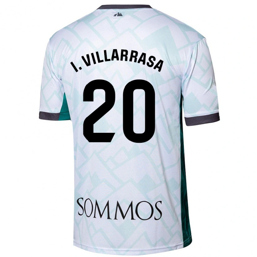 Danxen Hombre Camiseta Ignasi Vilarrasa #20 Blanco Verde 2ª Equipación 2024/25 La Camisa