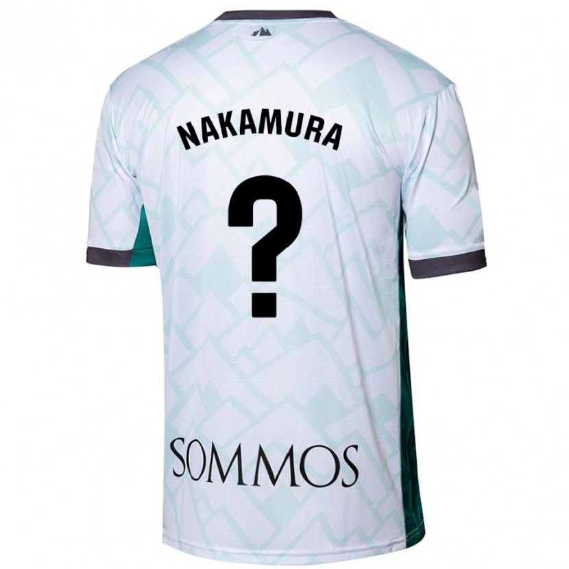 Danxen Hombre Camiseta Togo Nakamura #0 Blanco Verde 2ª Equipación 2024/25 La Camisa