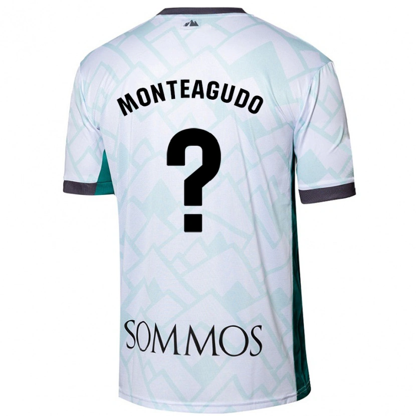 Danxen Hombre Camiseta Miguel Monteagudo #0 Blanco Verde 2ª Equipación 2024/25 La Camisa
