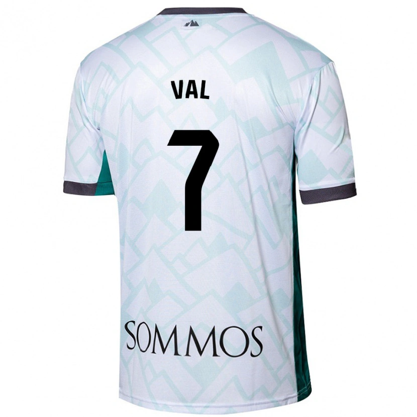 Danxen Hombre Camiseta Rodri Val #7 Blanco Verde 2ª Equipación 2024/25 La Camisa