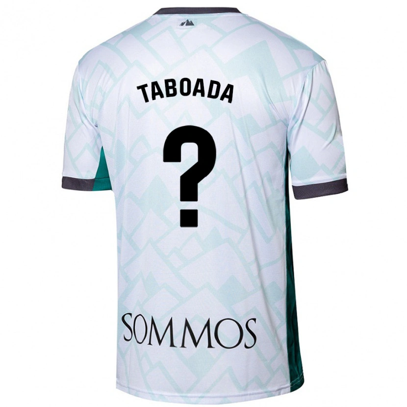 Danxen Hombre Camiseta Héctor Taboada #0 Blanco Verde 2ª Equipación 2024/25 La Camisa