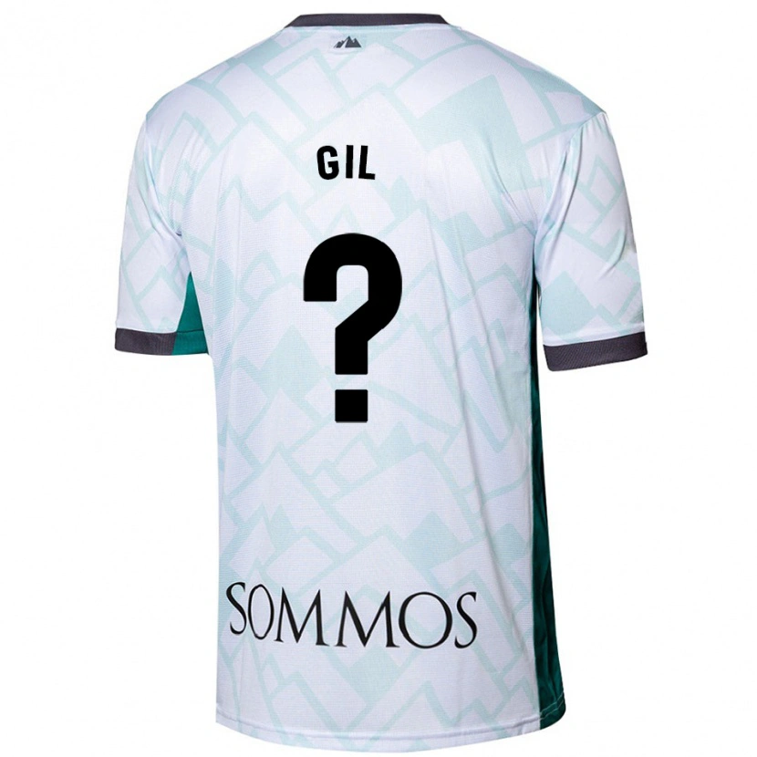 Danxen Hombre Camiseta Iker Gil #0 Blanco Verde 2ª Equipación 2024/25 La Camisa