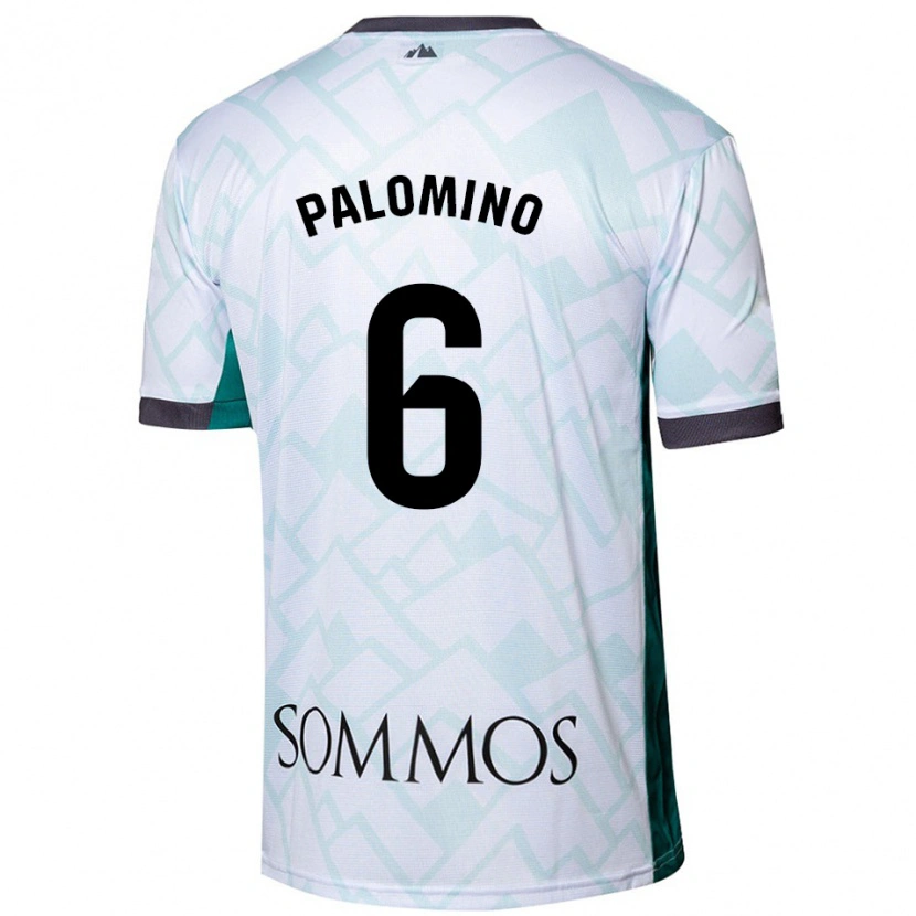 Danxen Hombre Camiseta Yolanda Palomino #6 Blanco Verde 2ª Equipación 2024/25 La Camisa