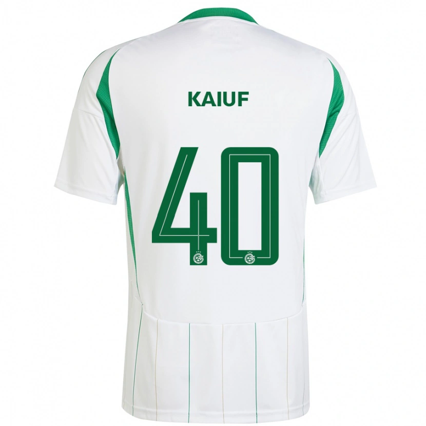 Danxen Hombre Camiseta Sharif Kaiuf #40 Blanco Verde 2ª Equipación 2024/25 La Camisa