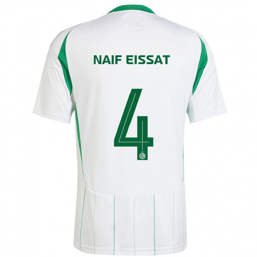 Danxen Hombre Camiseta Lisav Naif Eissat #4 Blanco Verde 2ª Equipación 2024/25 La Camisa