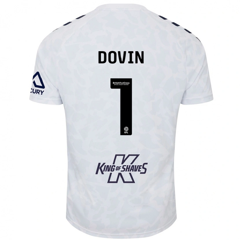 Danxen Hombre Camiseta Oliver Dovin #1 Blanco 2ª Equipación 2024/25 La Camisa