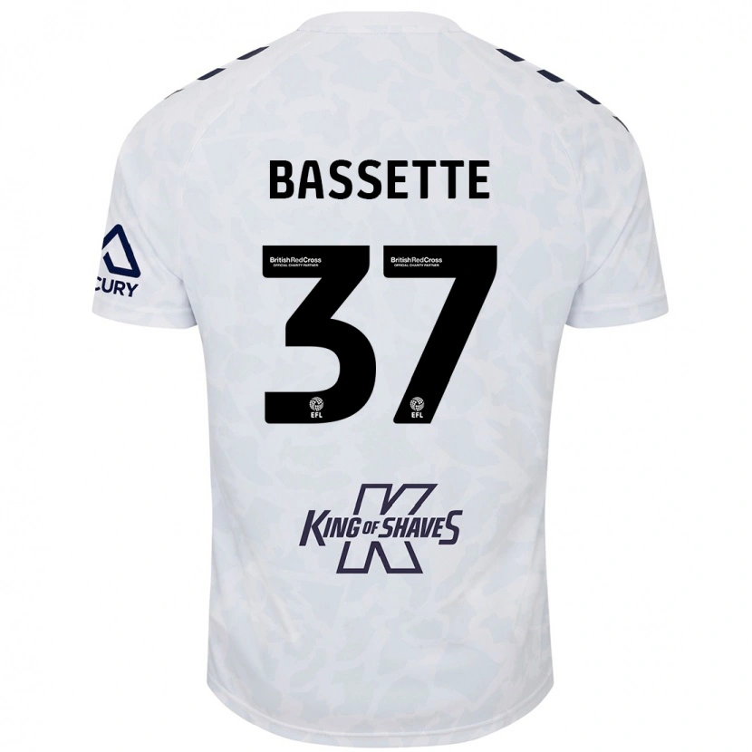 Danxen Hombre Camiseta Norman Bassette #37 Blanco 2ª Equipación 2024/25 La Camisa