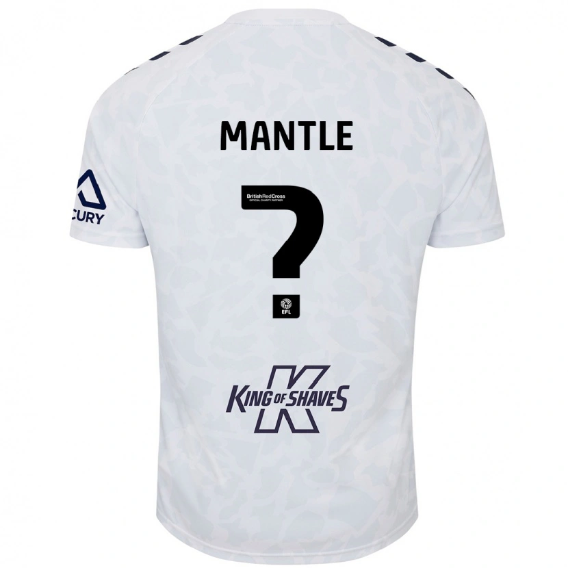 Danxen Hombre Camiseta David Mantle #0 Blanco 2ª Equipación 2024/25 La Camisa