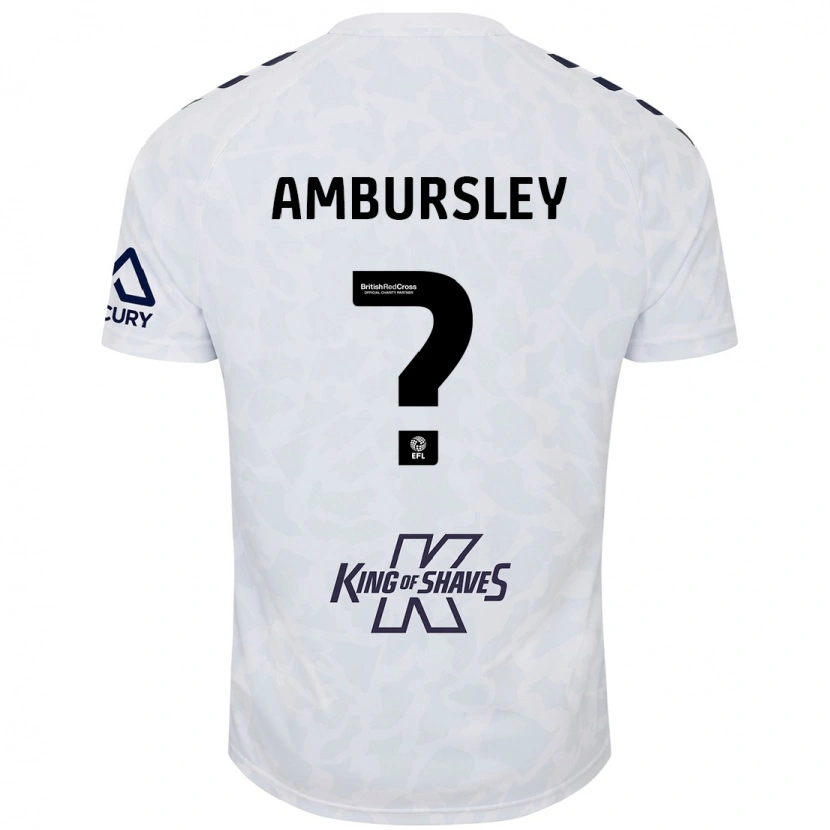 Danxen Hombre Camiseta Conrad Ambursley #0 Blanco 2ª Equipación 2024/25 La Camisa
