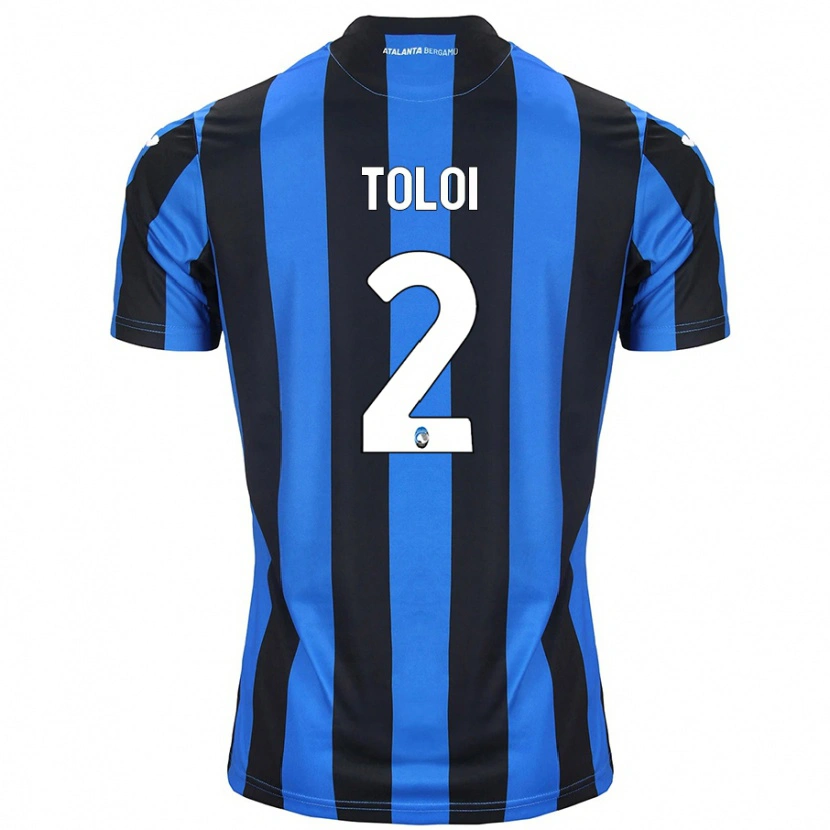 Danxen Mujer Camiseta Rafael Tolói #2 Azul Negro 1ª Equipación 2024/25 La Camisa