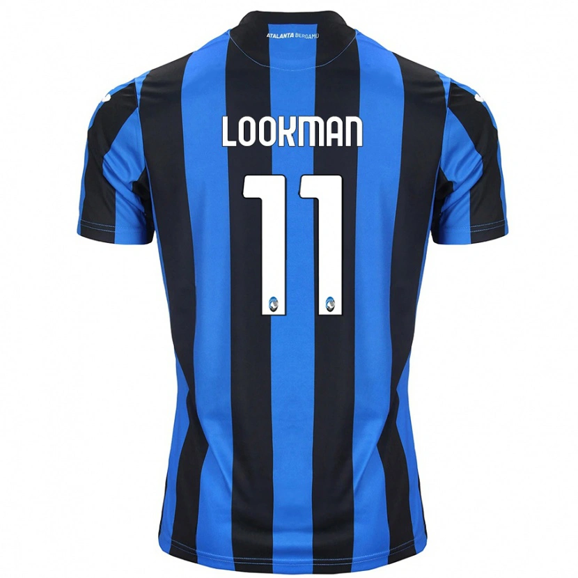 Danxen Mujer Camiseta Ademola Lookman #11 Azul Negro 1ª Equipación 2024/25 La Camisa