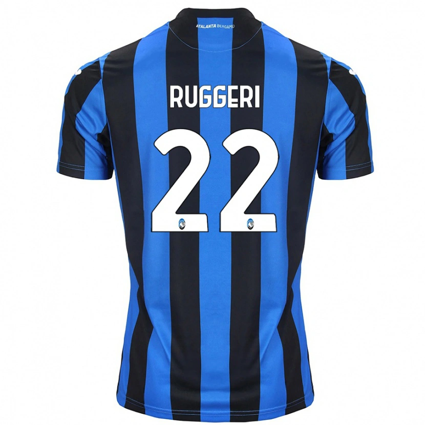 Danxen Mujer Camiseta Matteo Ruggeri #22 Azul Negro 1ª Equipación 2024/25 La Camisa