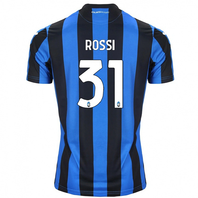 Danxen Mujer Camiseta Francesco Rossi #31 Azul Negro 1ª Equipación 2024/25 La Camisa