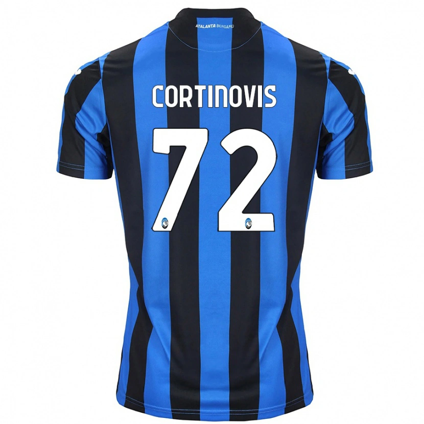 Danxen Mujer Camiseta Alessandro Cortinovis #72 Azul Negro 1ª Equipación 2024/25 La Camisa