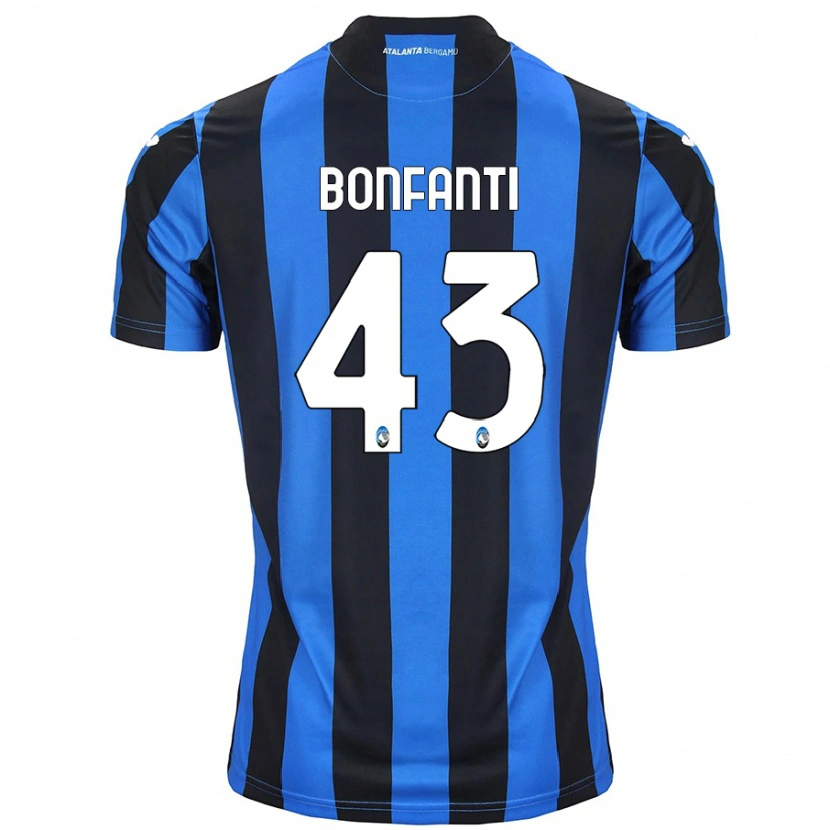 Danxen Mujer Camiseta Giovanni Bonfanti #43 Azul Negro 1ª Equipación 2024/25 La Camisa